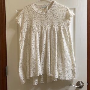 Lace flowy top